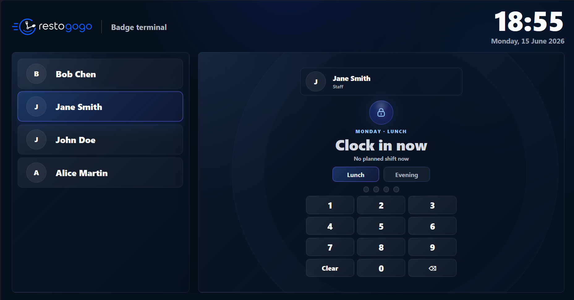restogogo badge terminal preview